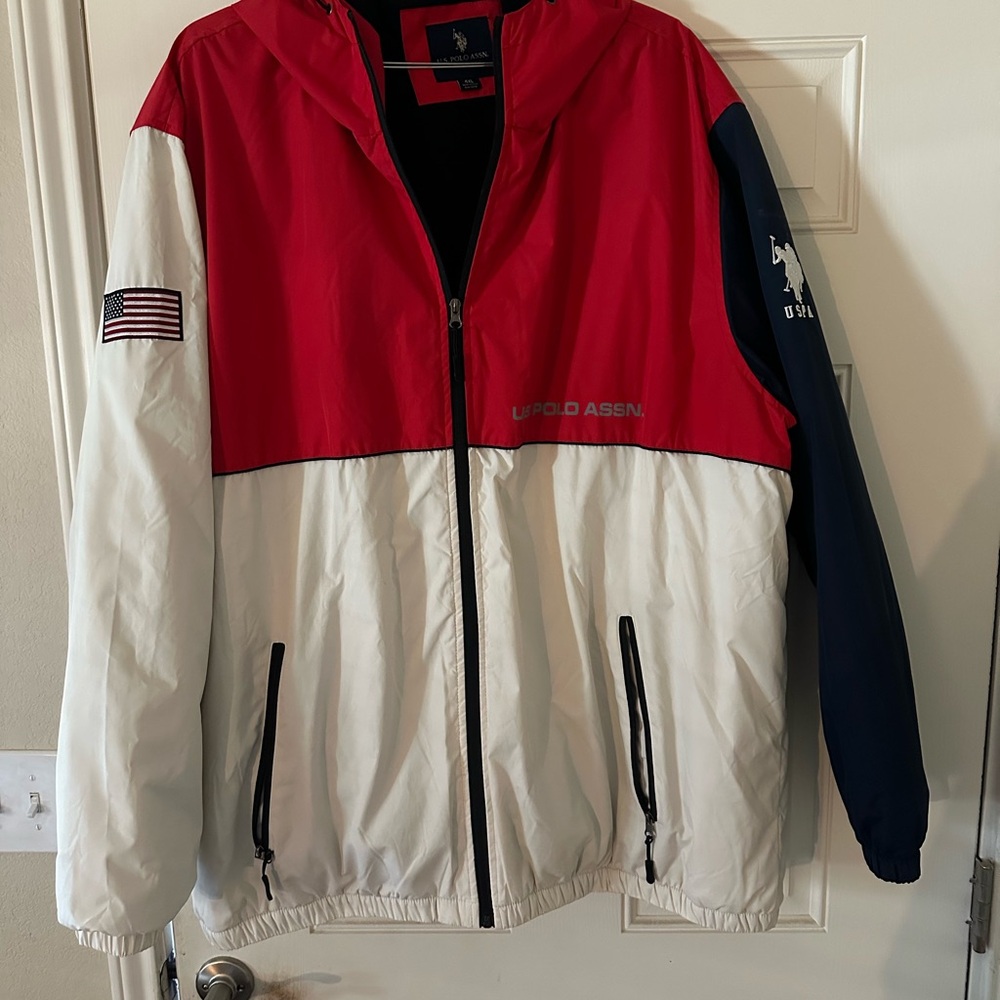 U.S. Polo Assn. Men's Tricolor Windbreaker